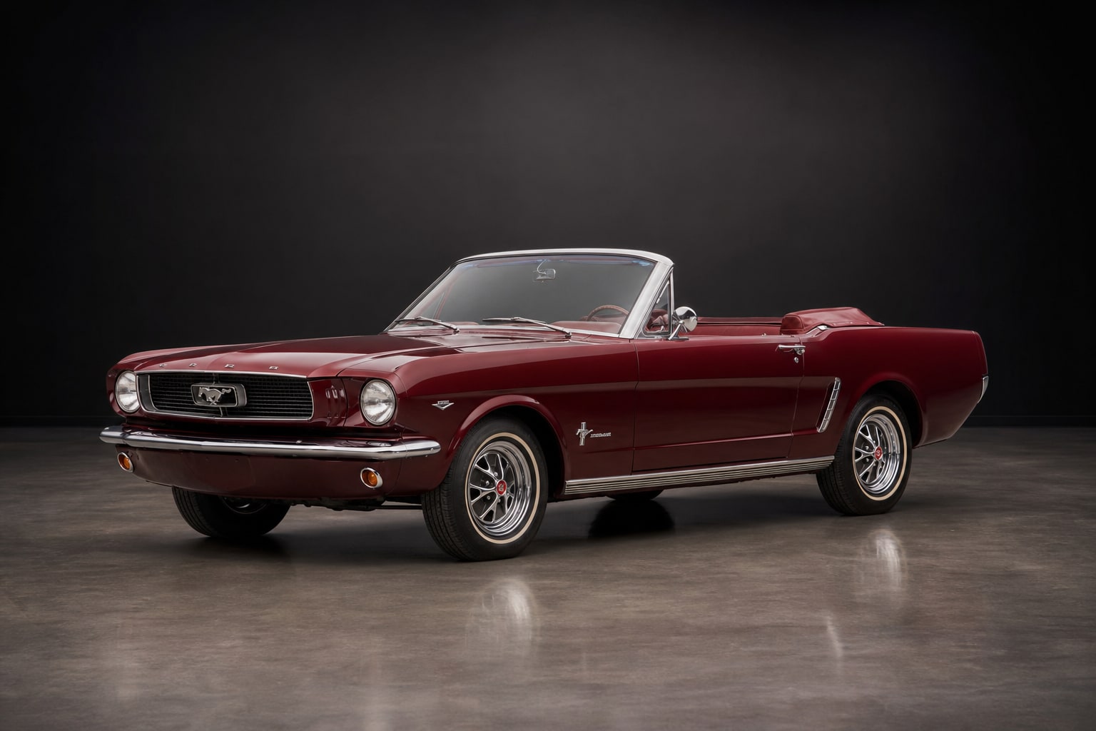 1963 Ford Mustang convertible fully visible