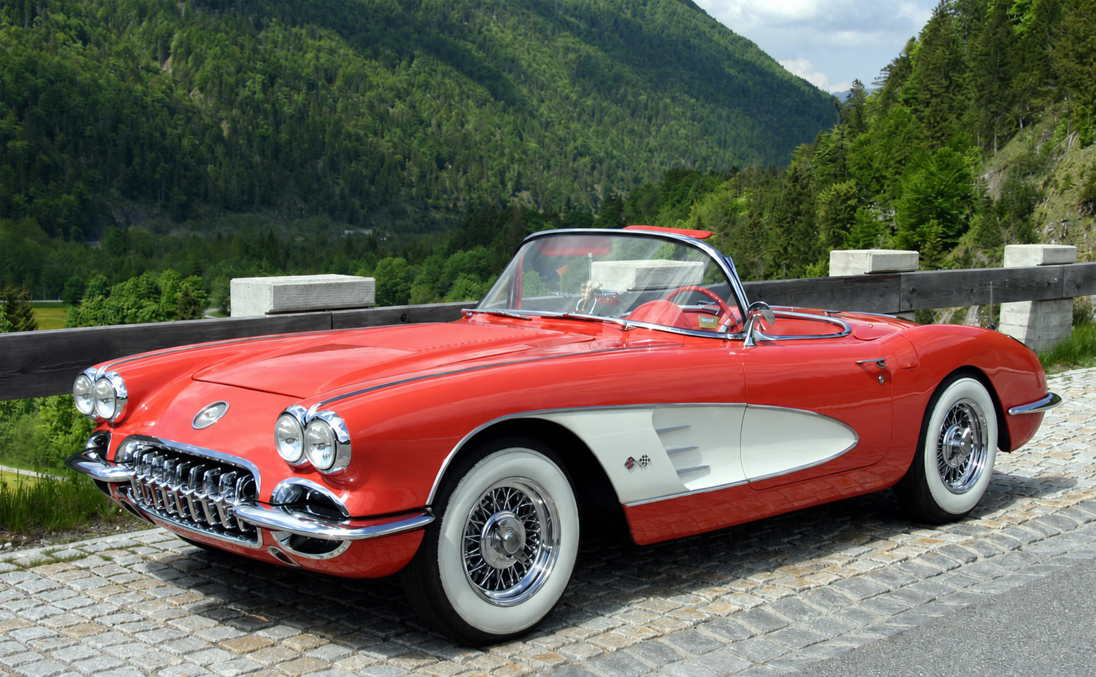 1963 Corvette without a visible license plate
